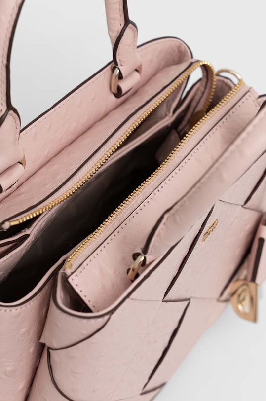 Dkny torebka skórzana R31DW327 różowy