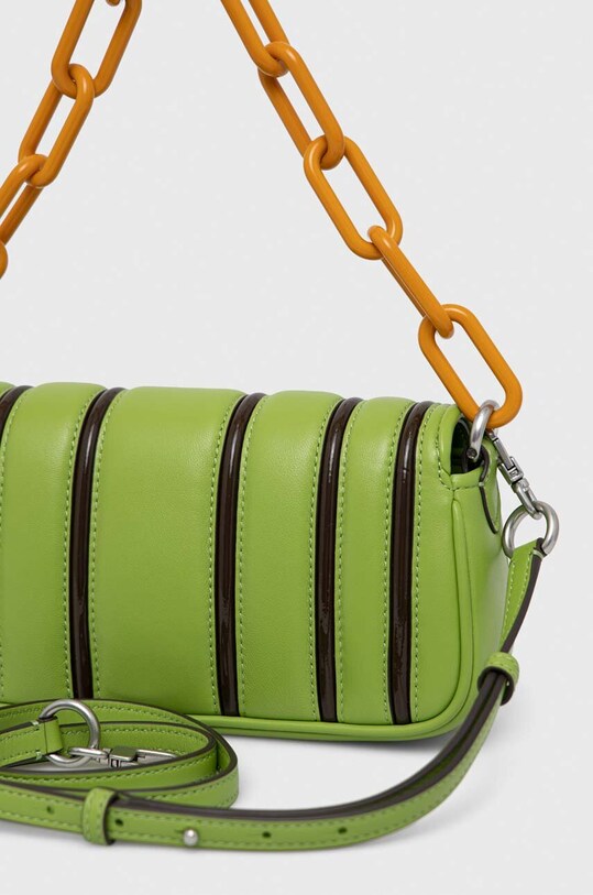 Δερμάτινη τσάντα Tory Burch πράσινο 145592.300