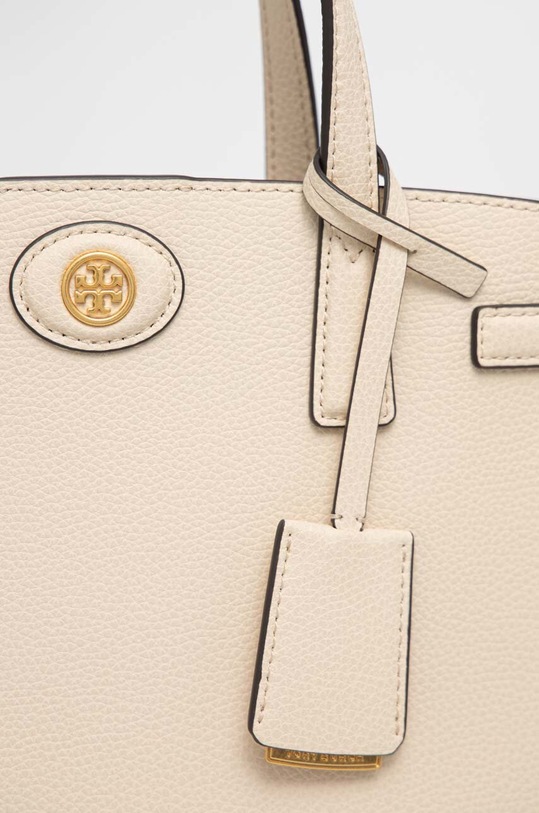 Tory Burch torebka skórzana Robinson Small beżowy 143194.122
