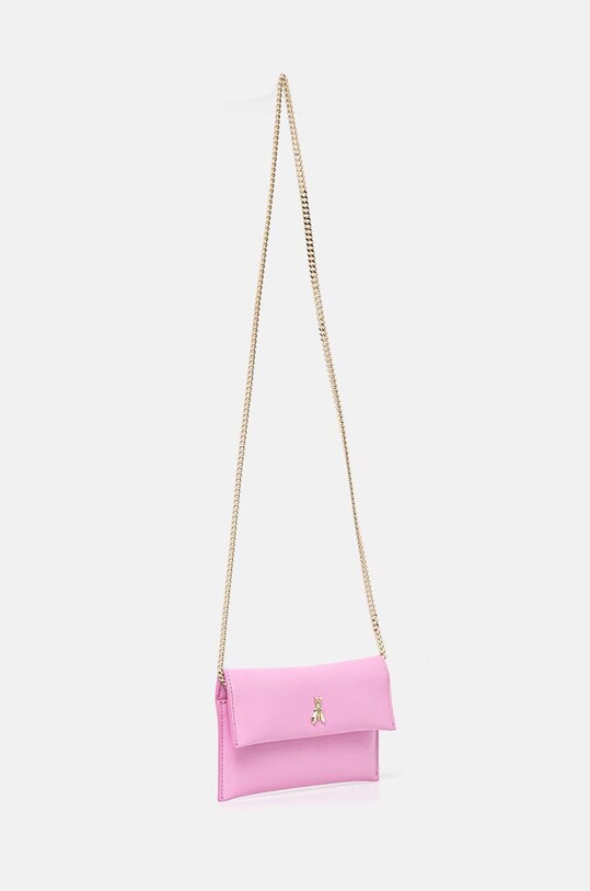 Шкіряна сумка Patrizia Pepe 2B0050.L011 рожевий SS25