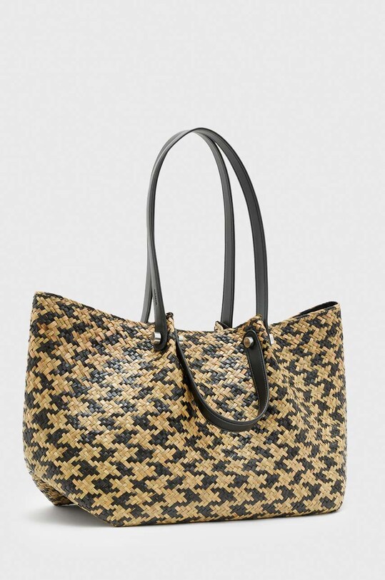 AllSaints torebka ALLINGTON STRAW TOTE WB544Y beżowy SS23