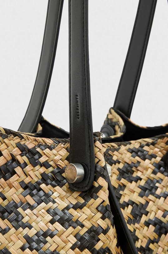 AllSaints torebka ALLINGTON STRAW TOTE beżowy WB544Y