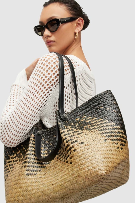 AllSaints torebka ALLINGTON STRAW TOTE WB549Y