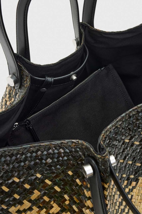Akcesoria AllSaints torebka ALLINGTON STRAW TOTE WB549Y beżowy