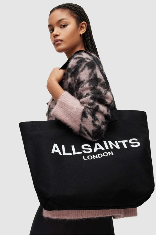 AllSaints torebka ALI CANVAS TOTE WB551Y czarny