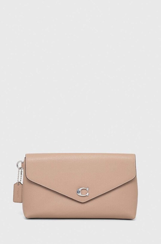 Coach poseta piele uni bej CC487
