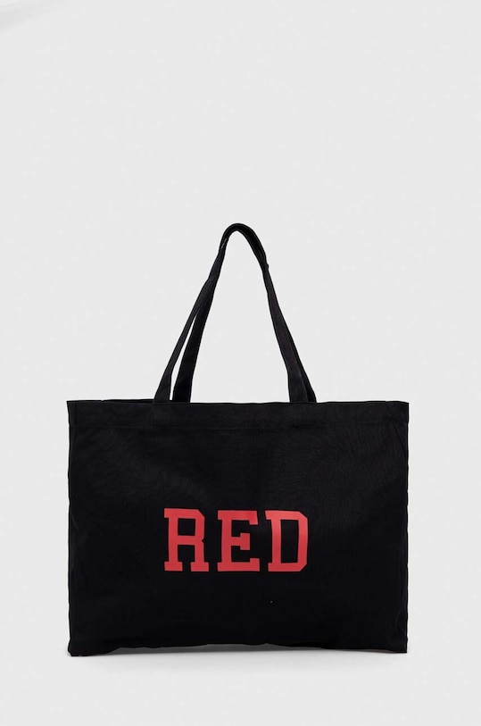 United Colors of Benetton torebka bawełniana mieści A4 czarny 6G0QCY00Z.G.SEASONAL