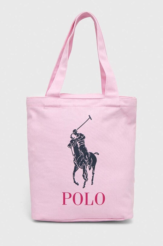 Polo Ralph Lauren borsetta per bambini sovrastampa rosa 9AR018