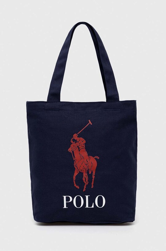 Παιδική τσάντα Polo Ralph Lauren υφασμάτινο σκούρο μπλε 9AR018