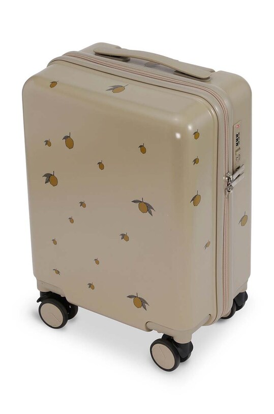 Konges Sløjd valiză TRAVEL SUITCASE 48x22x33 cm nu incape in A4 galben KS2204