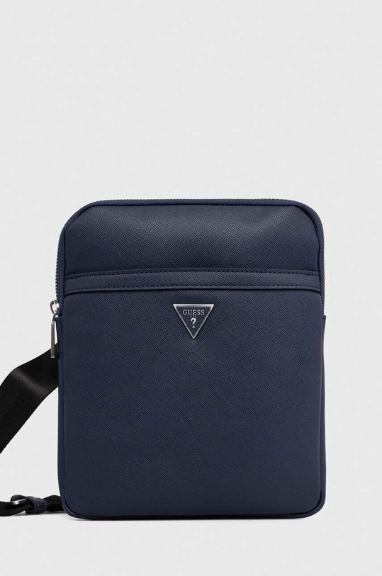 Malá taška Guess CERTOSA imitácia kože modrá HMECSA.P3123