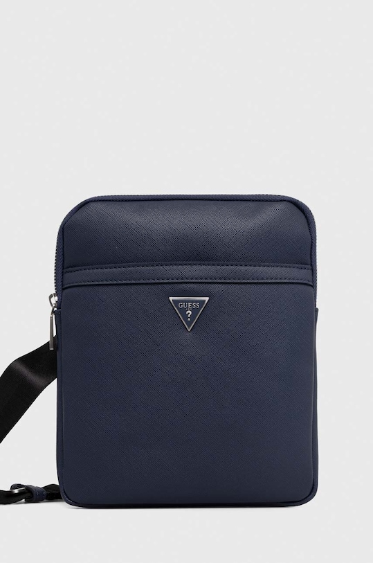 Malá taška Guess CERTOSA imitácia kože modrá HMECSA.P3123