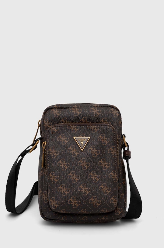 Σακίδιο Guess VEZZOLA απομίμηση λείου δέρματος καφέ HMEVZL.P3163