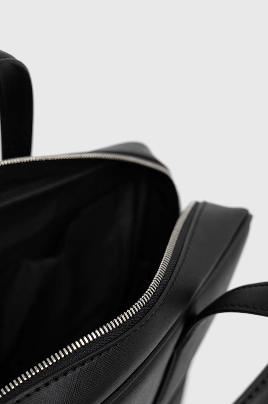 BOSS torba na laptopa skórzana 50483563 czarny