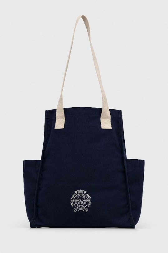 Abercrombie & Fitch torba bawełniana mieści A4 granatowy KI112.3098.220