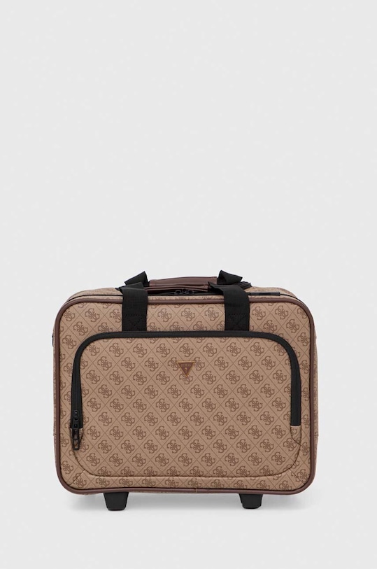 Guess walizka VEZZOLA 40x32x17 cm mieści A4 beżowy TMVZLS.P3143