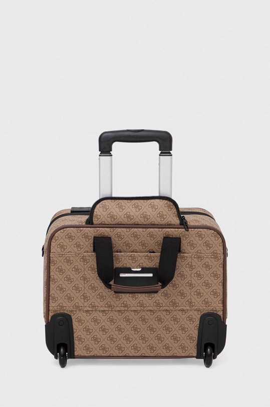 Guess walizka VEZZOLA 40x32x17 cm beżowy TMVZLS.P3143