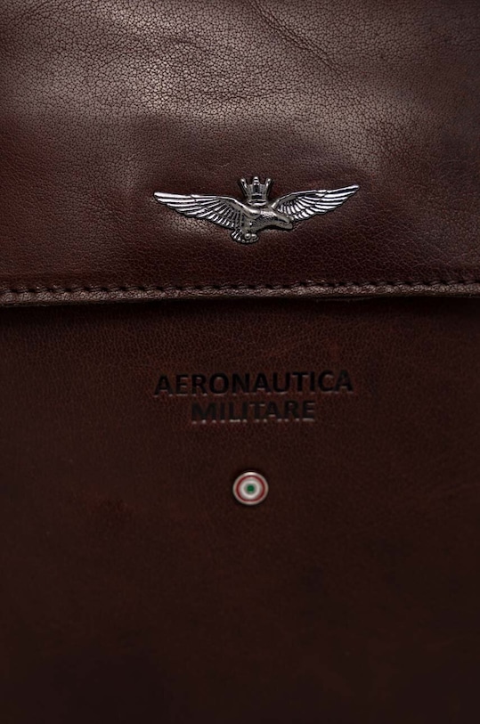 Aeronautica Militare borseta de piele maro AM302