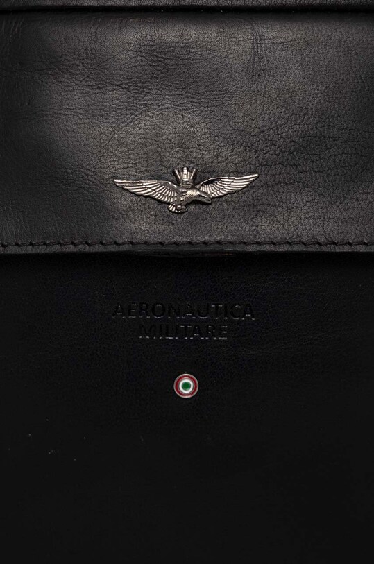 Aeronautica Militare borseta de piele negru AM302