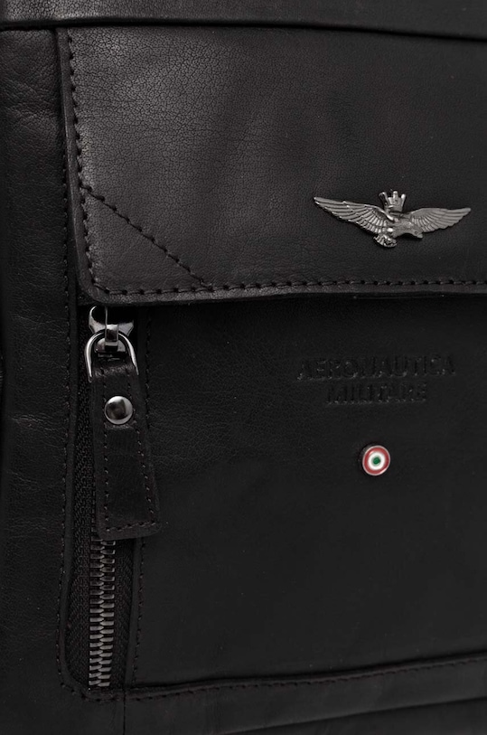 Αξεσουάρ Δερμάτινο φακελάκι Aeronautica Militare AM303 μαύρο