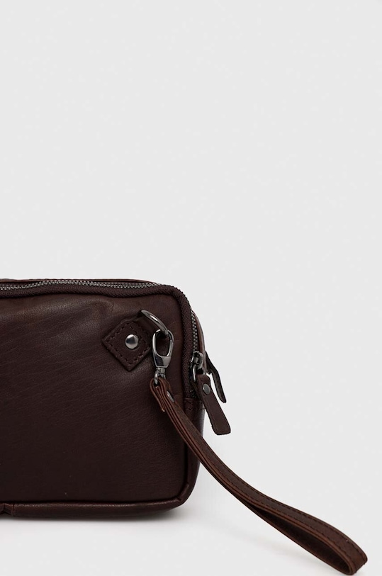 Dodatki Usnjena torbica za okoli pasu Aeronautica Militare AM309 rjava