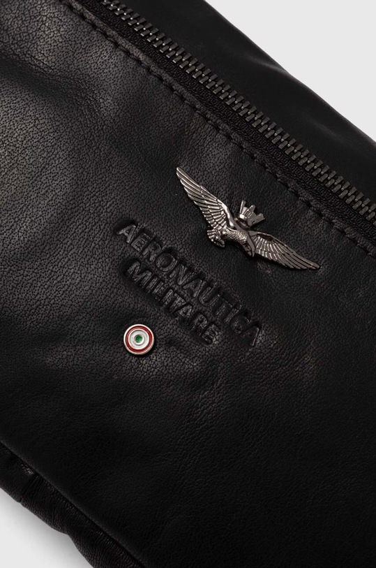 Aeronautica Militare saszetka skórzana czarny AM356