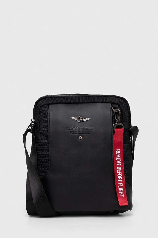 Aeronautica Militare saszetka nie mieści A4 czarny AM491
