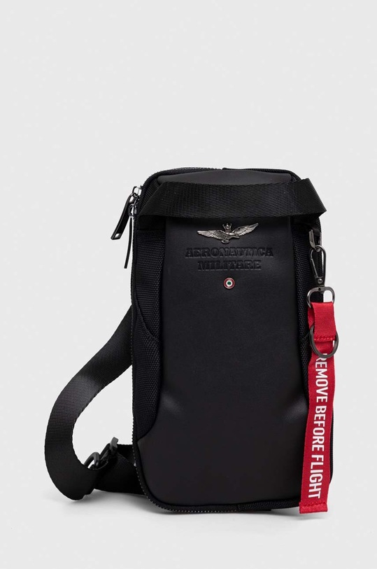 Aeronautica Militare saszetka tekstylny czarny AM492