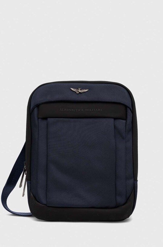 Aeronautica Militare borsetta applique blu navy AM501