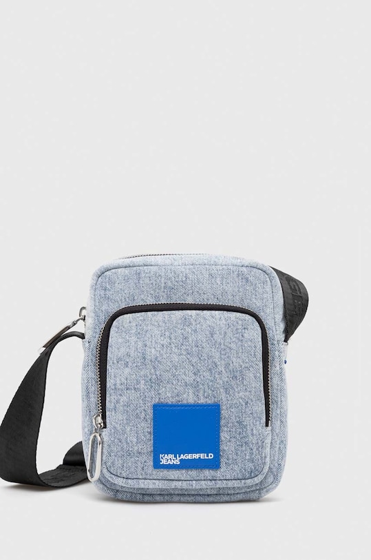 Karl Lagerfeld Jeans saszetka nie mieści A4 niebieski 231J3006