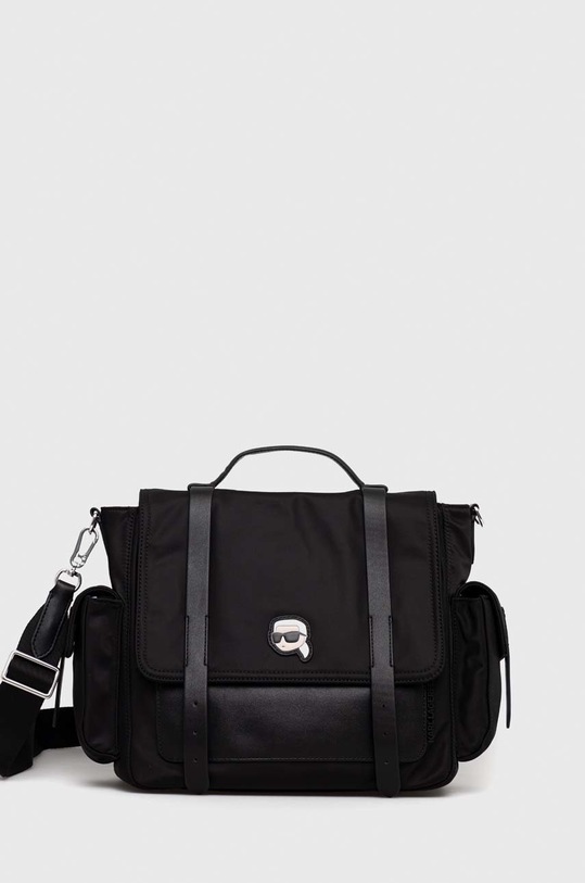 Taška Karl Lagerfeld hladký černá 230W3046