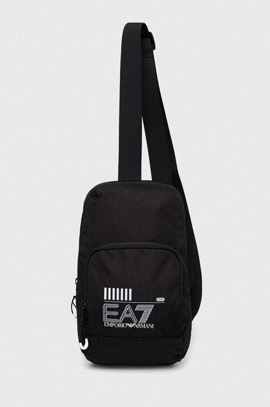 Чанта през рамо EA7 Emporio Armani надпис черен 245087.CC940