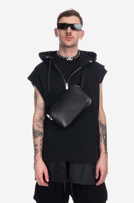 1017 ALYX 9SM borsa in pelle nero AAUBA0037LE02