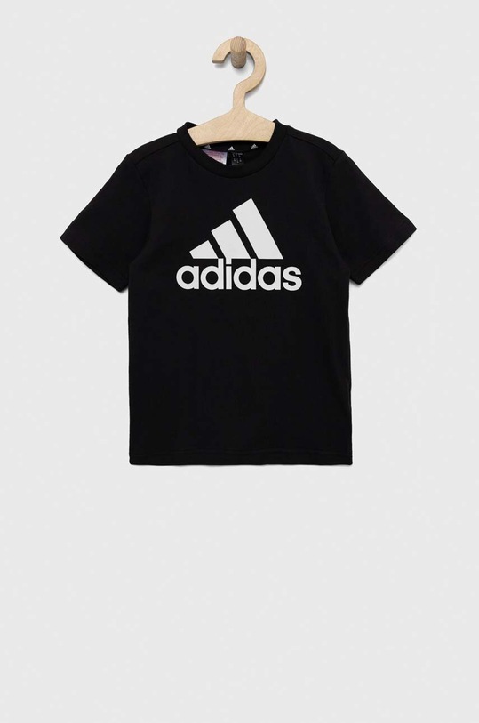Dětské bavlněné tričko adidas LK BL CO HR5903 černá SS23