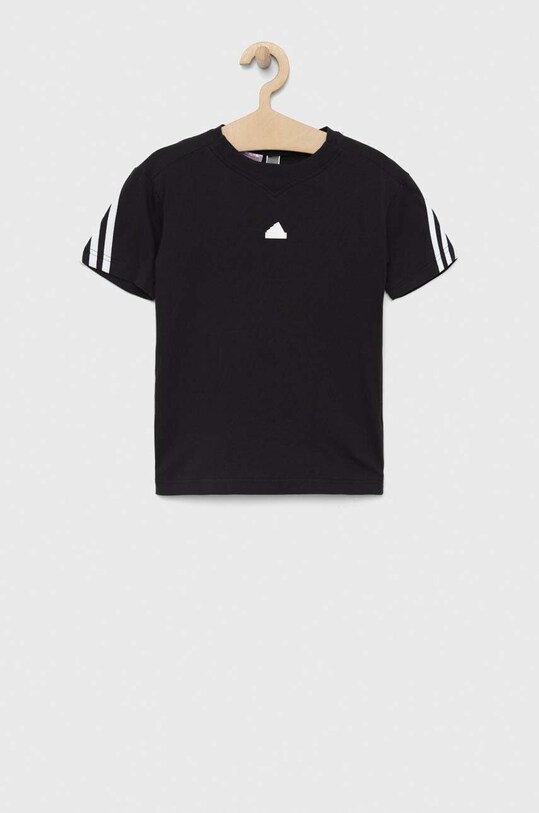 adidas tricou de bumbac pentru copii U FI 3S HR6308 negru SS23