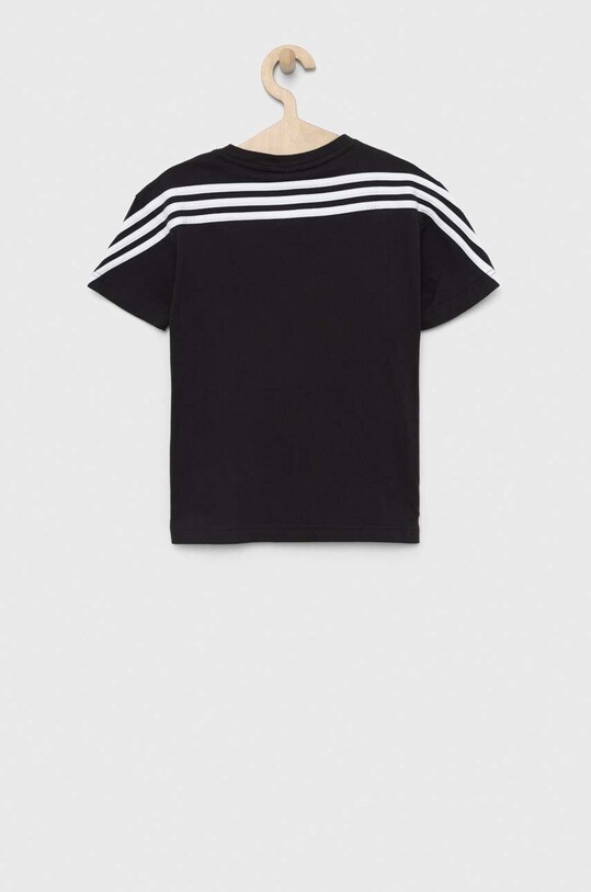 Chłopiec adidas t-shirt bawełniany dziecięcy U FI 3S HR6308 czarny