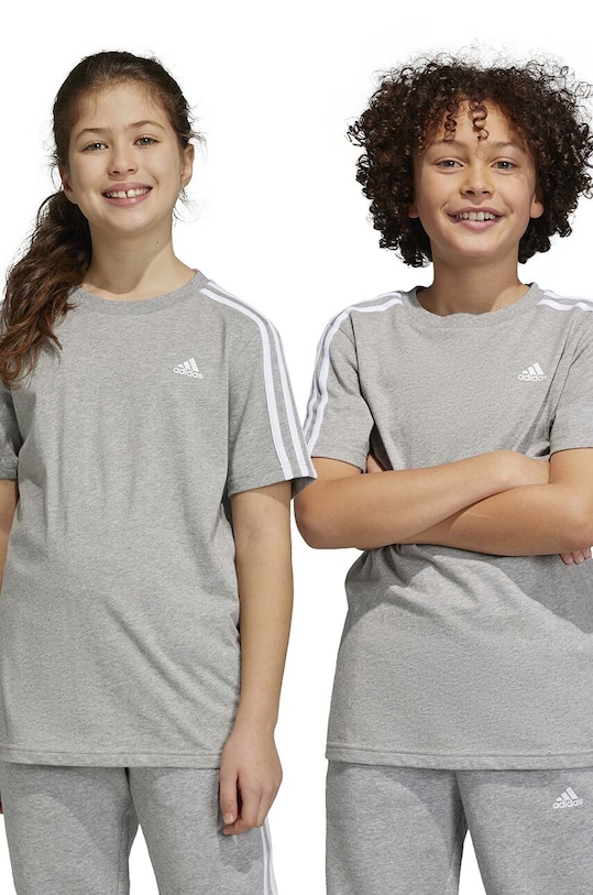 Dětské tričko adidas U 3S kulatý šedá IB1669