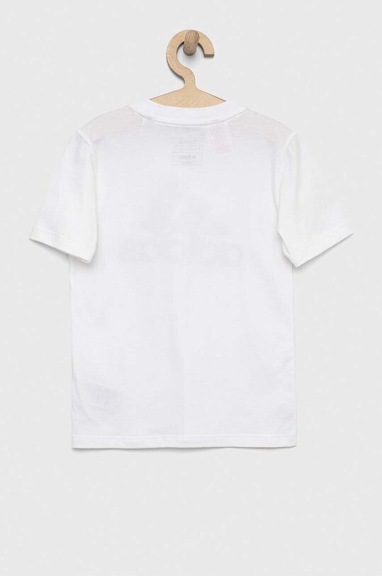 Chłopiec adidas t-shirt bawełniany dziecięcy U BL IB1670 biały