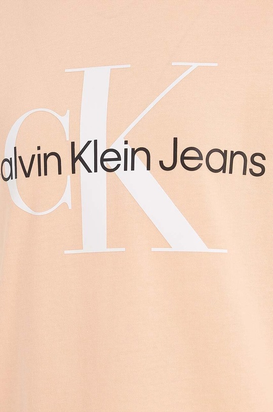 Calvin Klein Jeans t-shirt bawełniany dziecięcy pomarańczowy IU0IU00267.PPYX