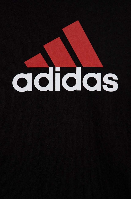 Dětské bavlněné tričko adidas U BL 2 TEE černá HR6369