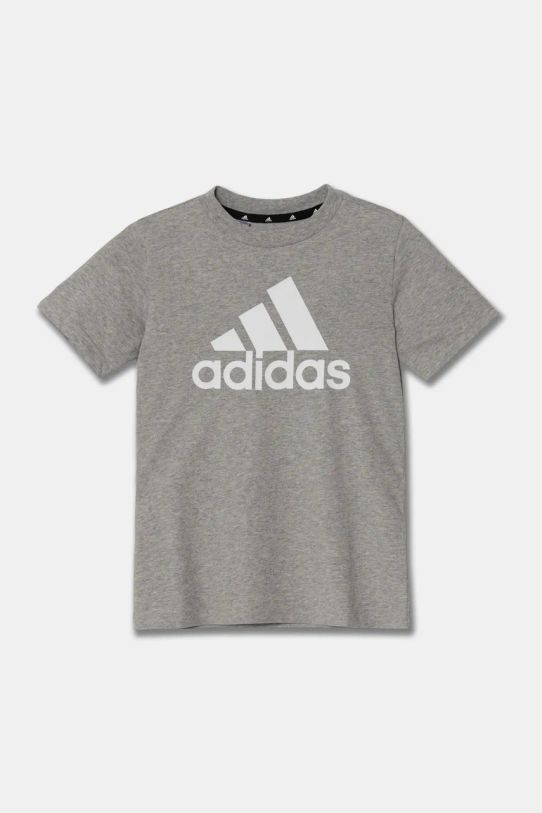 Adidas tricou de bumbac pentru copii U BL HR6379 gri SS23