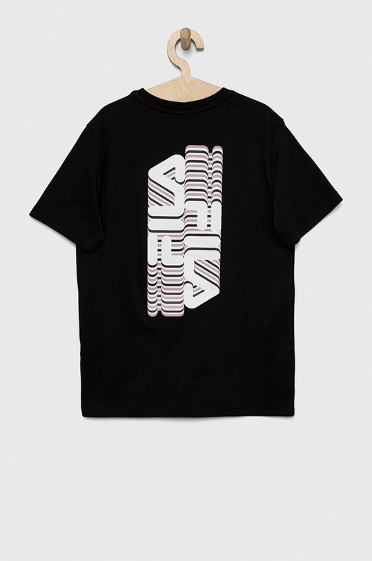 Fila t-shirt bawełniany dziecięcy FAT0239 czarny SS23