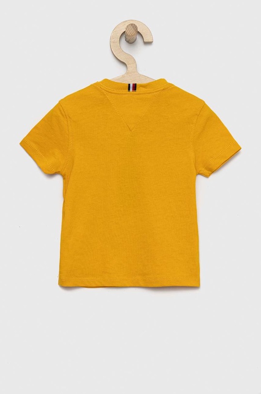 Tommy Hilfiger t-shirt bawełniany dziecięcy KB0KB06879.PPYX pomarańczowy SS23