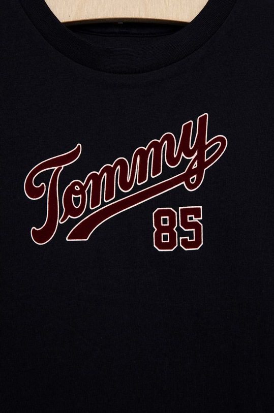 Chłopiec Tommy Hilfiger t-shirt bawełniany dziecięcy KB0KB08032.PPYX granatowy
