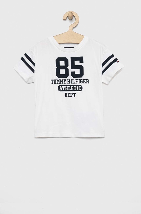 Dětské tričko Tommy Hilfiger s elastanem bílá KB0KB08023.PPYX