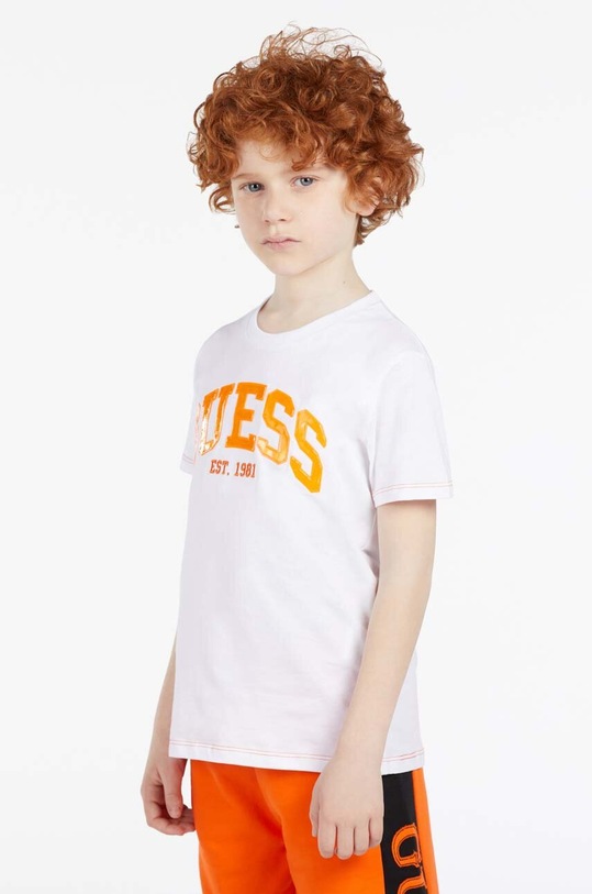 Guess t-shirt dziecięcy L3RI01.K8HM3.PPYX biały