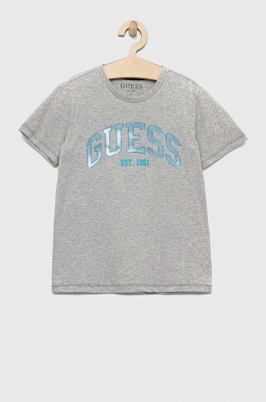 Guess t-shirt dziecięcy aplikacja szary L3RI01.K8HM3.PPYX