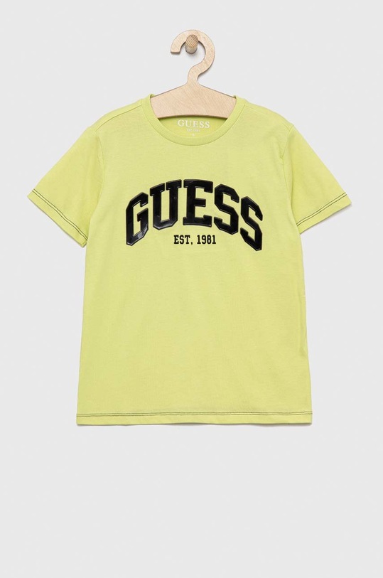 Guess t-shirt dziecięcy L3RI01.K8HM3.PPYX zielony SS23