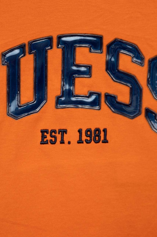 Chłopiec Guess t-shirt bawełniany dziecięcy N3RI07.K8HM3.PPYX pomarańczowy