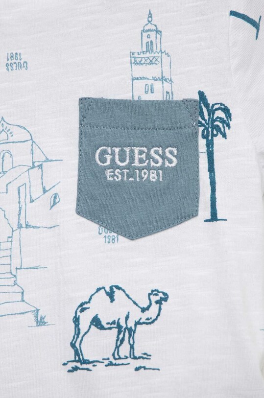 CHLAPEC Dětské bavlněné tričko Guess N3GI12.K6XN3.PPYX bílá